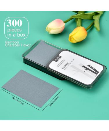 300 Leaves Oil Absorbing Blotting Paper - Natural Bamboo Carbon Face Oil Control | Soft & Eco-Friendly L schpaper for Men & Women - Buy Online on GoSupps.com