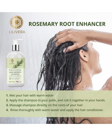 Hair Growth Shampoo | Anti-Hair Loss Solution for Men & Women | Rosemary Mint & Tea Tree Oil | 11.8 fl. oz - Buy Online on GoSupps.com