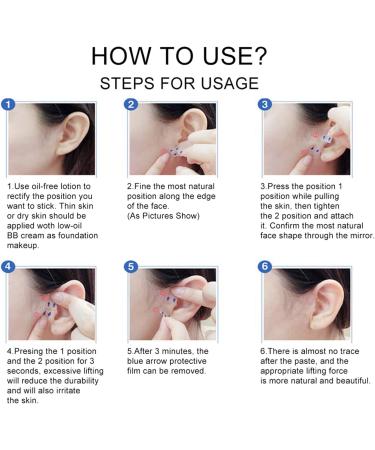 ANKROYU Face Lifting and Tightening Invisible Tape Wrinkle Lifting Patch Is Suitable for Makeup Face Lifting and Improving V-shaped Face (40 Pieces/box) - Buy Online on GoSupps.com