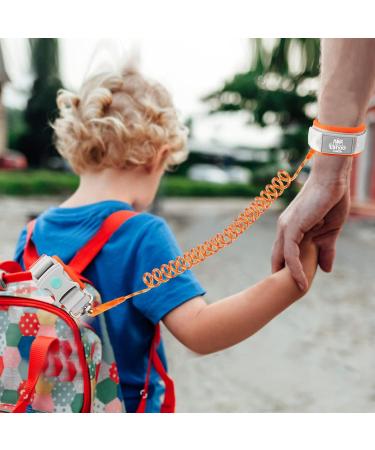 Lehoo Castle Toddler Rein for Walking 1.5M Wrist Reins with Induction Lock - Anti Lost Wrist Link for Toddlers - Orange - Buy Online on GoSupps.com