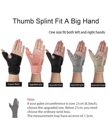 Thumb Support Brace - Hand Support for Arthritis, Carpal Tunnel, and Trigger Thumb - Copper-Black - Right and Left Hand - SONGQEE - Buy Online on GoSupps.com