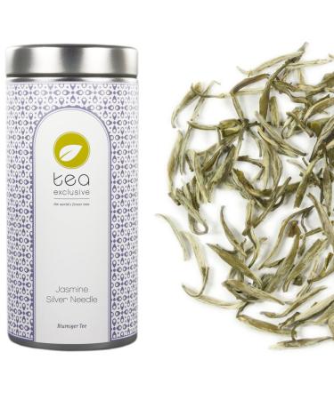 tea exclusive | Jasmine Silver Needle | White tea with jasmine | fresh sweet & fragrant jasmine tea from China | 50g tin