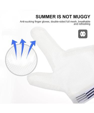 KALLORY Breathable Thumb Sucking Guard for Kids - Adjustable Thumb Protector Gloves for Infants - White - 13x7.5x0.5cm - Buy Online on GoSupps.com