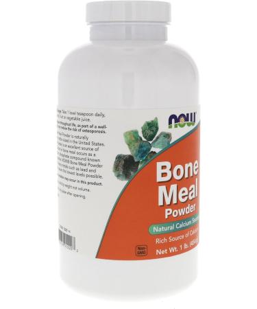 Now Foods Bone Meal Powder 16 oz - Natural Calcium Supplement - Buy Online on GoSupps.com