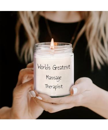 Massage Therapist Gifts for Men - World's Greatest 9oz Vanilla Soy Candle | Unique Graduation Gift - Buy Online on GoSupps.com
