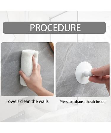 MSTECO 8-Piece Toothbrush Holder Set | Suction Cup Toothbrush & Razor Bracket | No-Punch Bathroom Organizer in White - Buy Online on GoSupps.com