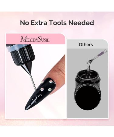 Buy MelodySusie Rhinestone Nail Glue - Strong Gel Adhesive for 3D Nail Designs (2 * 0.42 Fl Oz) - Perfect for Nail Gems and Rhinestones - Buy Online on GoSupps.com