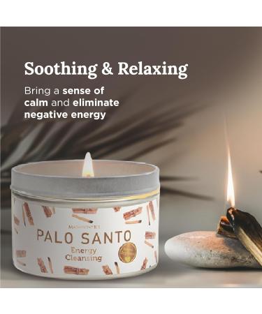 Magnificent 101 Palo Santo Smudge Candle - Natural Soy Wax Aromatherapy & Chakra Healing (170g) for Energy Cleansing | International Shipping Available - Buy Online on GoSupps.com