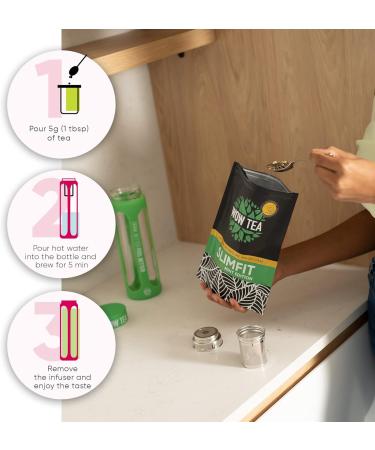  WOW TEA WOW TEA: Happy Belly Box Mint Detox Tea and SlimFit Tea with Green Infuser - Buy Online on GoSupps.com