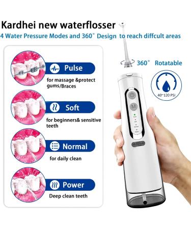 Professional Cordless Water Flosser - Rechargeable Dental Oral Irrigator for Braces Care | Ultra Jet Teeth Cleaner (Black) - International Shipping - Buy Online on GoSupps.com