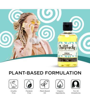 Dollylocks Organic Dreadlock Conditioning Oil - Vegan Loc Moisturizer 4oz | Avocado, Jojoba, Coconut & Hemp Seed Oil | Residue-Free Dread Hair Products - Buy Online on GoSupps.com