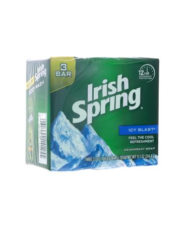 Irish Spring Deodorant Bar Soap Icy Blast - 3.75 oz Pack of 11 | Fresh Clean & Long-lasting Odor Protection | Buy Internationally - Buy Online on GoSupps.com