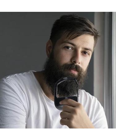 Finelycr 5-Piece Bart Schablon Set for Men | Contour Your Beard with 5 Sizes | Razor Aid Accessories for Perfect Goatees & Beards - Buy Online on GoSupps.com