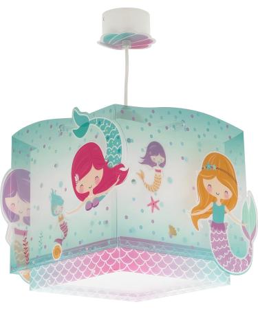 Dalber Mermaid Ceiling Lamp for Children's Room - E27 Pendant Light | Kids Lighting - Buy Online on GoSupps.com