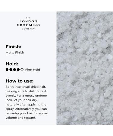 London Grooming Co. Sea Salt Spray for Men - 60ml | Firm Hold & Easy Wash Out - Buy Online on GoSupps.com
