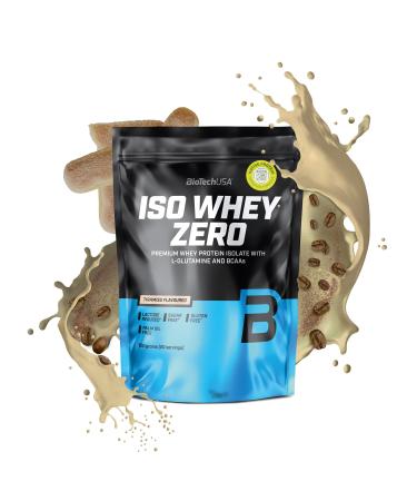 BioTechUSA Iso Whey Zero | Premium Whey Protein Isolate | Grass-Fed | Enzyme-Free | Sugar- and Gluten-free 500 g Tiramisu