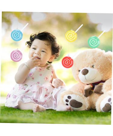 LABRIMP Christmas Tree 6pcs Lollipop Model Scrapbook Lollipop Photo Pops Kids Toy Child Candy Bread Plastic Toys - Buy Online on GoSupps.com