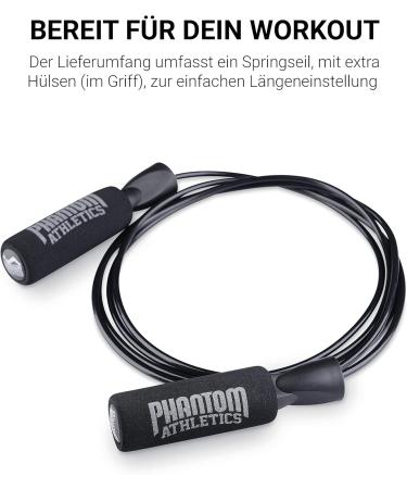 Phantom Skipping Rope - Perfect for Sports Fitness Strength Training Martial Arts & Boxing | Shop Now for Adults - Buy Online on GoSupps.com