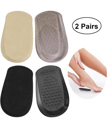 Self-Adhesive Gel Heel Pads - 2 Pairs of Cushioned Insoles for Men & Women - Comfort & Pain Relief - Buy Online on GoSupps.com