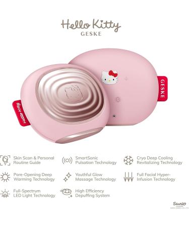 Geske x Hello Kitty Sonic Warm & Cool Mask | 8-in-1 LED Beauty Device | Red Light Therapy & Facial Massage | Optimal Skincare | Hello Kitty Pink - Buy Online on GoSupps.com