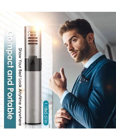 Professional Painless Ear & Nose Hair Trimmer - Dual-Edge Stainless Steel Blades for Men & Women | Electric Facial Hair Remover & Clipper - Buy Online on GoSupps.com