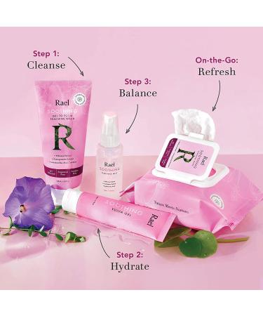 Rael Soothing Feminine pH Wipes - Fragrance Free | pH-Balanced | Paraben Free | 90 Count (3 Pack) - Buy Online on GoSupps.com