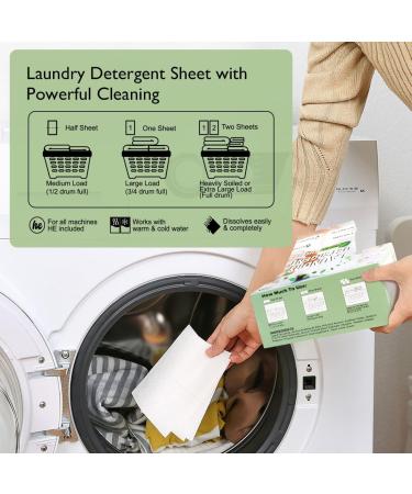 Orighty Eco-Friendly Laundry Detergent Sheets - Fresh Linen Scent 60 Count | Hypoallergenic & Portable | 120 Loads - Buy Online on GoSupps.com