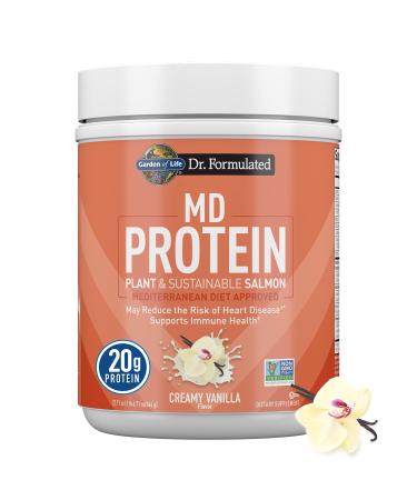 Garden of Life MD Protein Plant & Sustainable Salmon Creamy Vanilla 22.71 oz (644 g)