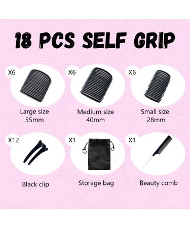 UoQo Hair Rollers for Long Hair - 32 pc Salon Curlers Set with Clips, Comb, and Storage Bag - Buy Online on GoSupps.com