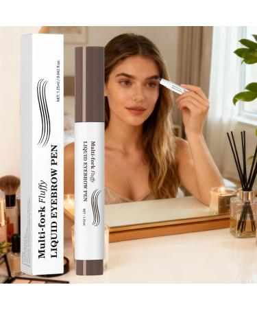 Eyebrow Pen 125ml Smudge Resistant And Water Resistant Pencil Multiple Forks Liquid Pen Point for Women and Girls for Daily Use Work Date Parties Sports and Travel 3 - Buy Online on GoSupps.com