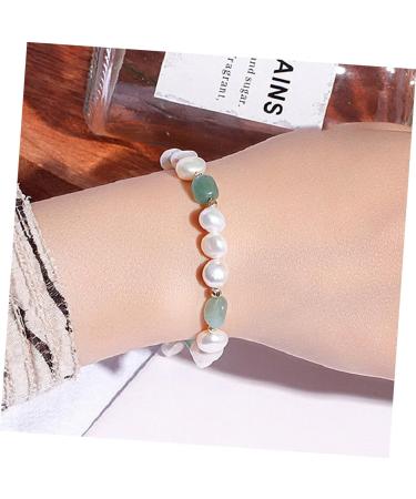2pcs Fashion Bangle for Friends Decorative Bracelets Green Aventurine Bracelet Jewelry Wrist 19X1cm Green - Buy Online on GoSupps.com