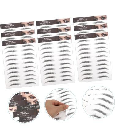 NOLITOY 30 Pcs Imitation Eco Eyebrow Sticker Eyebrow Lines Beauty Stickers 6d 21.5X14.5cmx3pcs Blackx3pcs - Buy Online on GoSupps.com
