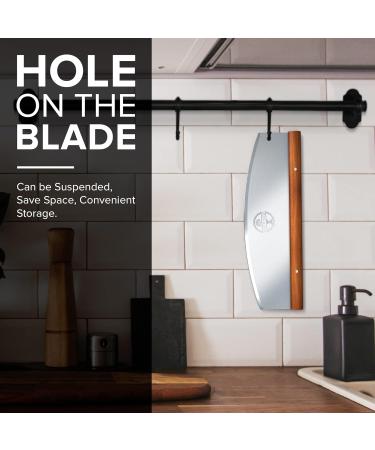 Deer & Oak Pizza Cutter - 36cm Pizza Rocker Cutter - Pizza Cutter Rocker - Pizza Slicer - Cut your Pizzas with Minimal Fuss or Effort - Ultra Sharp Premium Stainless Steel Blade - Buy Online on GoSupps.com