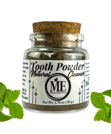 Natural Tooth Powder | Remineralizing Fluoride-Free Toothpaste Alternative | for Strong Healthy Teeth and Gums | 50g Glass Jar | 60-Day Supply