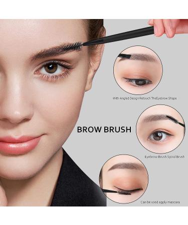 Angled Eyeliner Eyebrow Brush Set - Ultra-Fine Slanted Brushes for Brow Grooming and Mascara Application - 3 Pack Eyeshadow Blending Brushes - Beauty Cosmetic Tool in Black - Buy Online on GoSupps.com