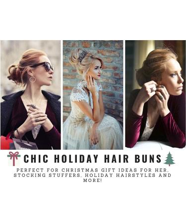 Hair Donut Blonde - 4Pcs Donut Bun Makers Set with 10Pcs Hair Pins - Stylish Blonde Doughnut Bun Hair Accessories for Girls and Kids - Buy Online on GoSupps.com