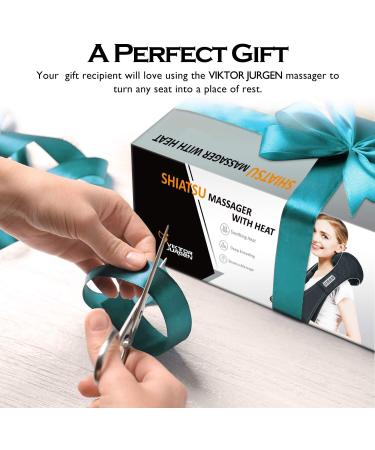 Shiatsu Neck and Back Massager with Heat - Viktor Jurgen | Relaxation Gift for Men - Ideal Shoulder Massager - Buy Online on GoSupps.com