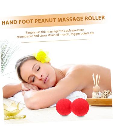 Buy Tovinanna Yoga Massage Ball - Portable Foot Massager & Fitness Device | Red Double Ball | International Shipping - Buy Online on GoSupps.com