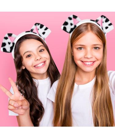 PAFUWEI Dalmatian Headband with Soft Plush Dog Ears - Perfect for Women, Girls, Cosplay, and Parties - Buy Online on GoSupps.com