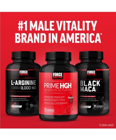 Force Factor Prime HGH Supplement for Men - Boost HGH Production & Enhance Performance | 75 Capsules - Buy Online on GoSupps.com