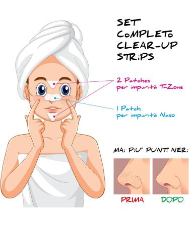 T-Zone and Nose Clear-Up Strips - Blackhead Patches and Cleansing Face Impurities Forehead + Nose + Chin - T Zone Patch for All Types of Pores and Skin - Buy Online on GoSupps.com
