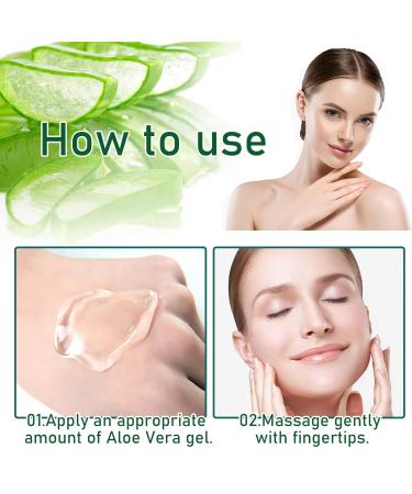 Pure Aloe Vera Gel for Face & Body - Hydrating Travel Size Moisturizer for All Skin Types | Non-Sticky Fast Absorbing Aloe Cream - Buy Online on GoSupps.com