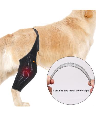 Pet Leg Injury Brace - Dog Knee Support Dog Leg Protector | Rear Legs Hock Brace Back Leg Hip Support with Metal Strip High Elasticity Leg Stabilizer Dog Leg Recovery Brace for hindd Leg Injuries - Buy Online on GoSupps.com
