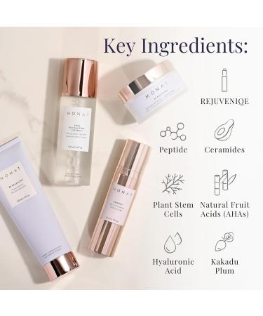Monat BE BALANCED System for Normal & Combination Skin - Brighten & Renew with Foamy Cleanser Revitalizing Essence Age Control Nectar & Lightweight Moisturizer - Shop Internationally - Buy Online on GoSupps.com
