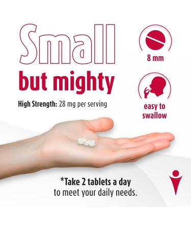 Iron Bisglycinate 28 mg - Iron Tablets 6 Month s Supply - 360 Iron Tablets High Strength Gentle Iron - Iron Supplements Suitable for Vegans - Best Immune System Booster for Women & Men - Made in UK - Buy Online on GoSupps.com