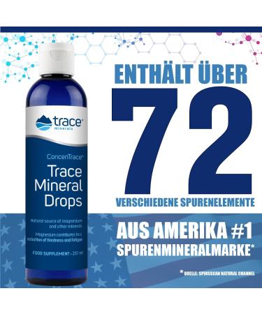 Trace Minerals Concentrace Drops - 72+ Ionic Minerals | Magnesium Chloride & Potassium | Low Sodium | Energy Electrolyte & Hydration | 3-Pack (237ml Each) - Buy Online on GoSupps.com