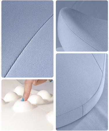 fanelod Car Seat Lumbar Support | Comfortable Driving Back Support - Soft Lumbar Pillow for Lower Back Discomfort Relief Car Back Cushion for Driving Ergonomic Lumbar Support for Car Blue - Buy Online on GoSupps.com