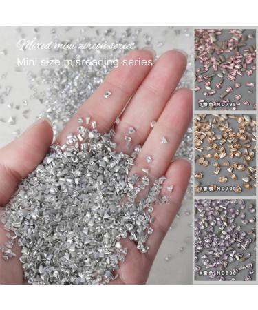 TQUXNGA Nail Art 50 Rhinestones and Irregular Jewels Set for Creative Designs Manicure Purple - Buy Online on GoSupps.com