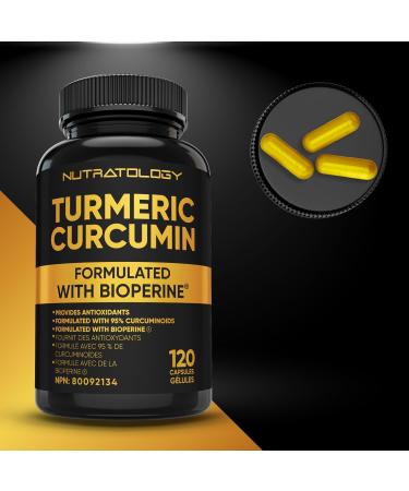 Organic Turmeric Curcumin With Bioperine (Black Pepper) - Anti Inflammatory Joint Support With 95% Curcuminoids For Max Effectiveness & Absorption - Antioxidant Supplement For Heart Health With Anti-Aging Formula. 120 Capsules - 60 Servings 120 count (Pac - Buy Online on GoSupps.com