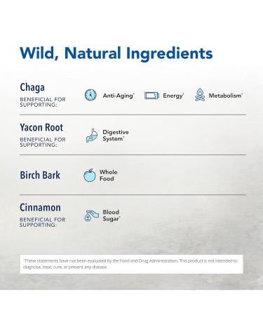 North American Herb & Spice ChagaMilk Drink Mix - 3.5 oz. - Adaptogen Adrenal Support Endurance & Stamina - Chaga Wild Mushroom Powder Whole Food Herbs - Non-GMO - 36 Servings - Buy Online on GoSupps.com